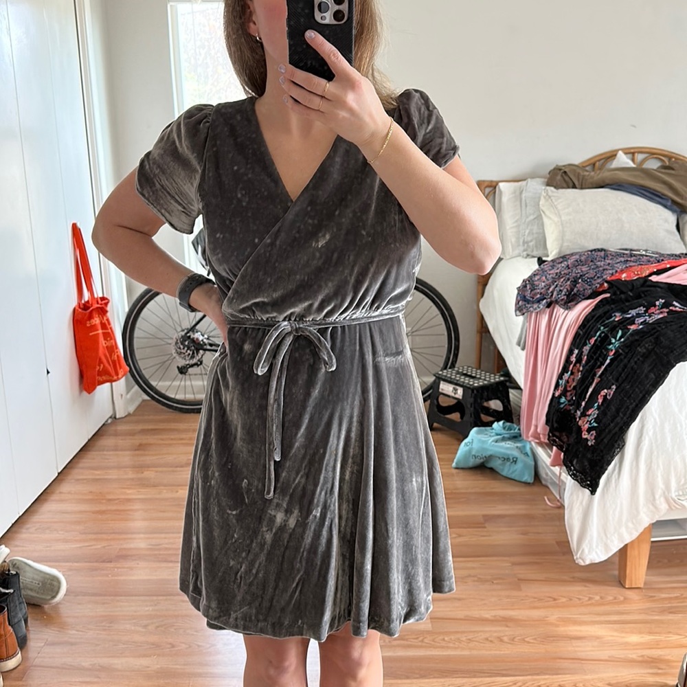 Madewell Velvet Dress